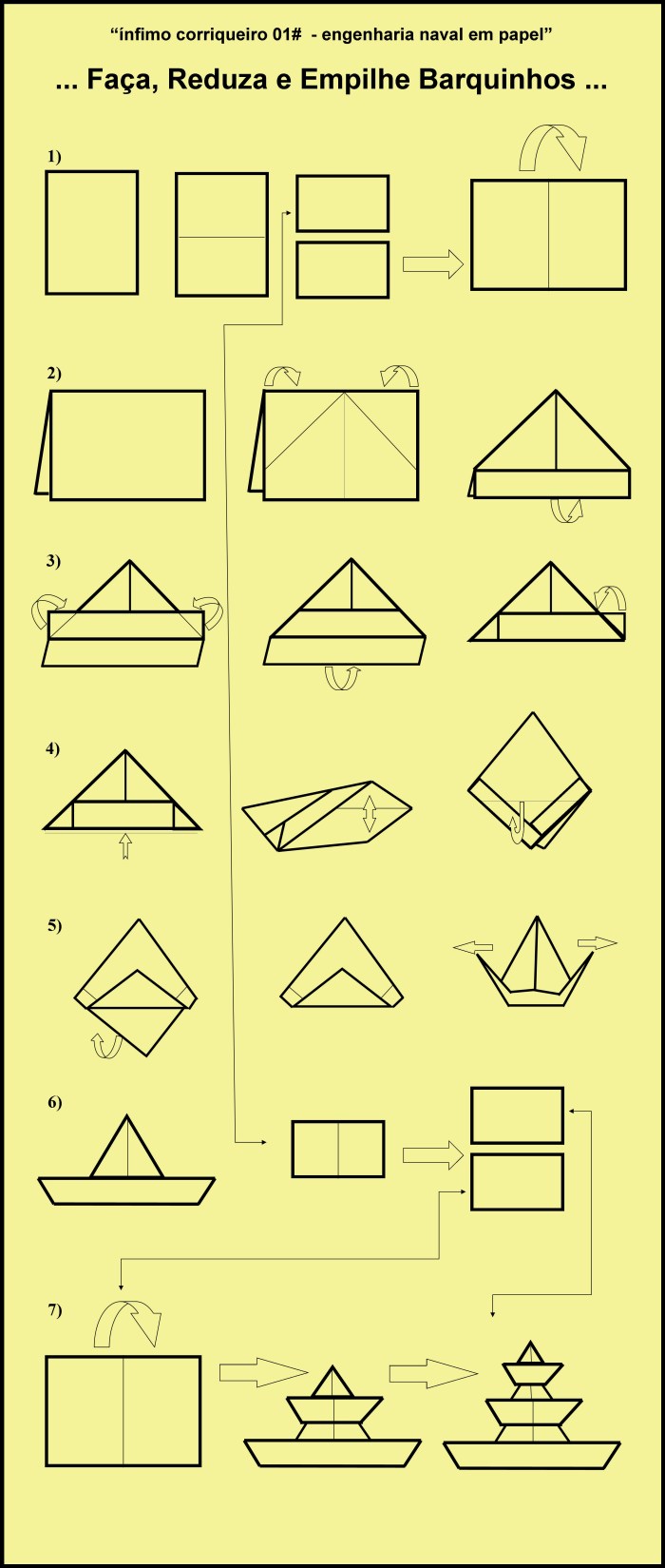Manual Faça, reduza e empilhe barquinhos