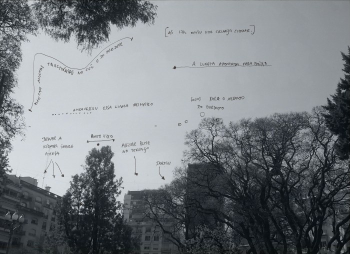 "Esboço para o momento final", 2014.