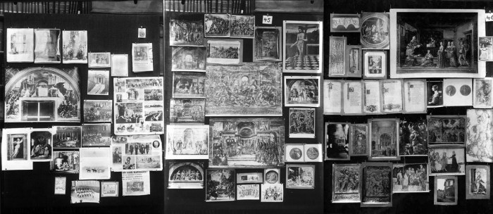 Três pranchas de atlas Mnemosyne. fonte: http://www.kunstkritikk.no