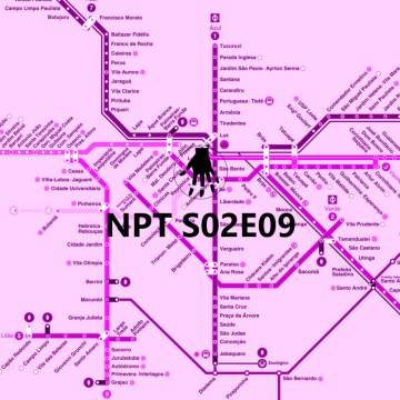 Capa. Podcast. Mapa do metrô.