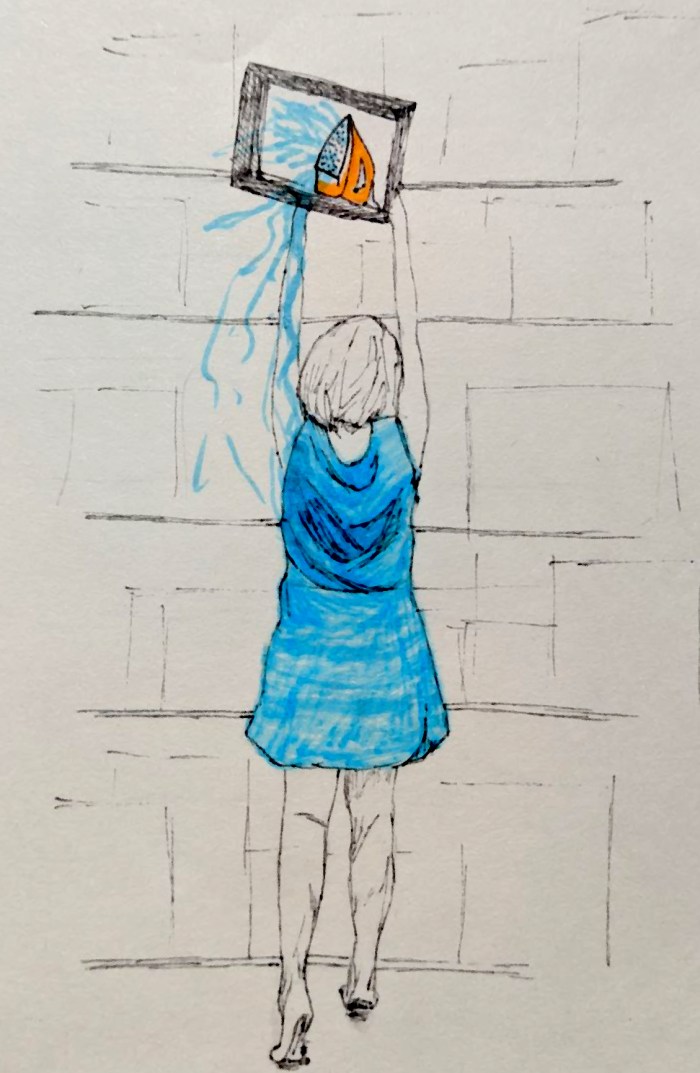 Imagem de capa. Ilustração. Ritos de passagem e ferros de passar. Fabiana Pedroni.