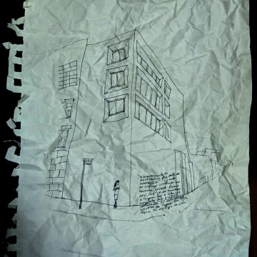 Imagem de capa. Esquina da história. Ilustração. Crônica. Didi-Huberman