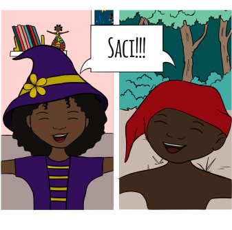 Imagem de capa. Saci. Keca.