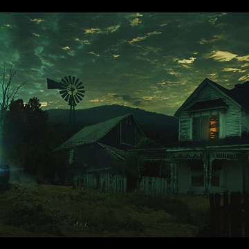 Imagem de capa. Color out of space. Lovecraft. A cor que caiu do céu.