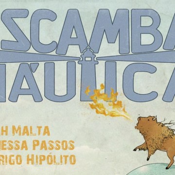 Imagem de capa. Resenha. Escampanáutica. Ilustração. Felipe Helói.