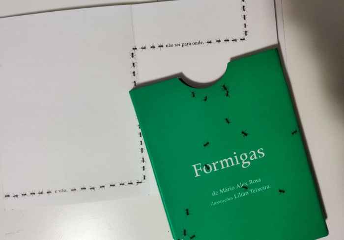 Imagem de capa. Formigas. Resenha. Mário Alex Rosa.Lílian Teixeira.