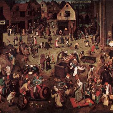 Imagem de capa. Pieter Bruegel A batalha entre o Carnaval e a Quaresma. Crítica.