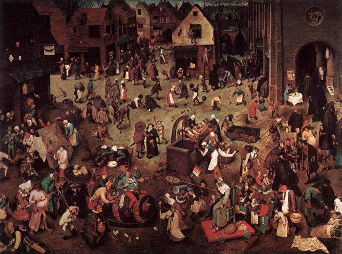 Imagem de capa. Pieter Bruegel A batalha entre o Carnaval e a Quaresma. Crítica.