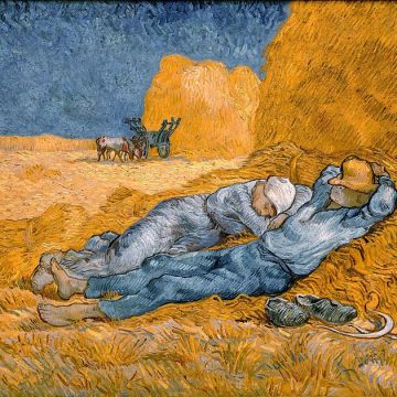 Vincent Van Gogh Meio-dia descanso do trabalho 1890