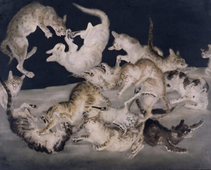 Foujita, Combate. gatos. 1940