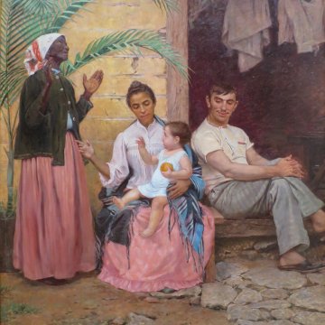 A Redenção de Cam, de Modesto Brocos, 1895. Óleo sobre tela, Museu Nacional de Belas Artes