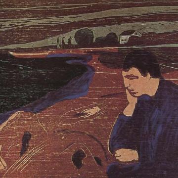 Edvard Munch. Inveja. 1901. Xilogravura.