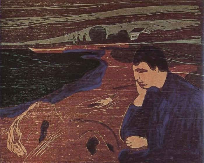 Edvard Munch. Inveja. 1901. Xilogravura.
