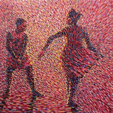 Crianças de coração, de Betty Acquah, pintura, 2016.