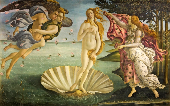 Sandro Botticelli, O nascimento de Vênus, 1485