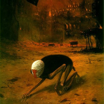 Zdzisław Beksiński. Pintura. 1975. Podcast.