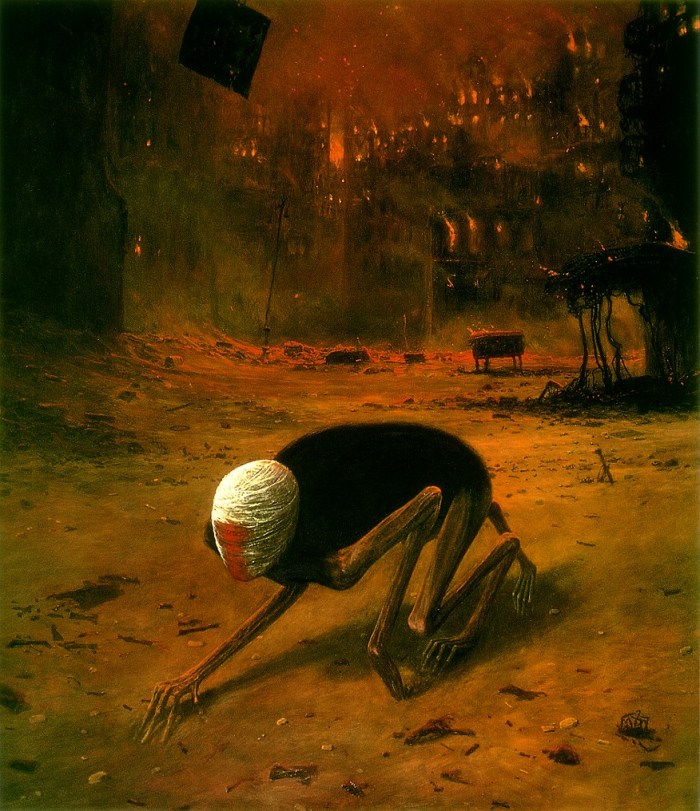 Zdzisław Beksiński. Pintura. 1975. Podcast.