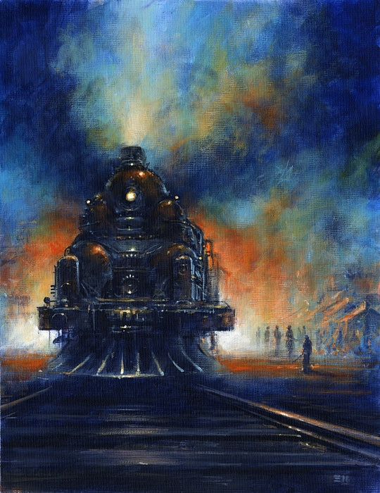 Edward Miller, Les Edwards. The Iron Concil. Cover for the Czech edition of the novel by China Miéville published by Laser Books.2005