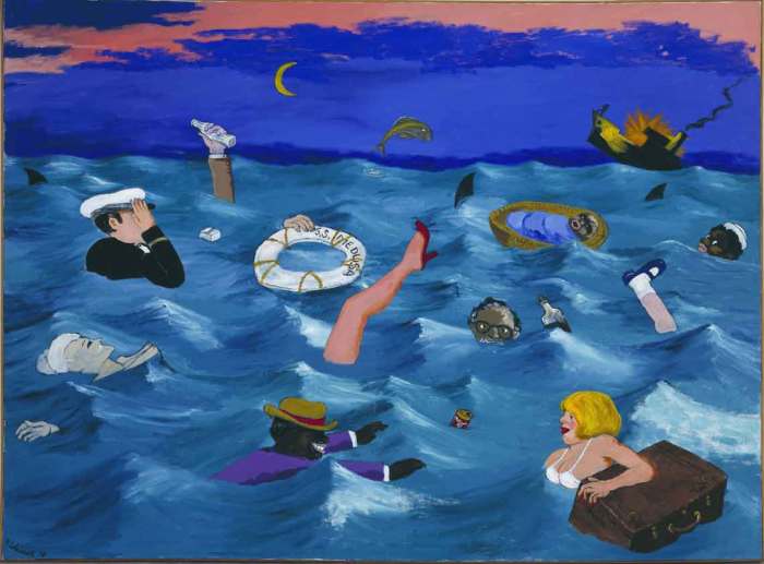 Robert Colescott. The Wreckage of the Medusa, 1978