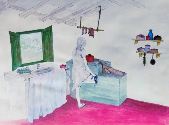 Paisagem de interior. Fabiana Pedroni. Ilustração.